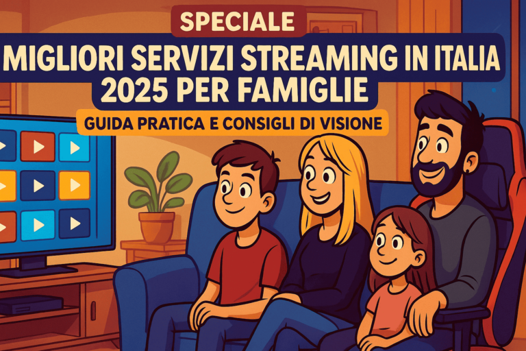 I migliori servizi streaming in Italia 2025 per famiglie: guida pratica e consigli di visione