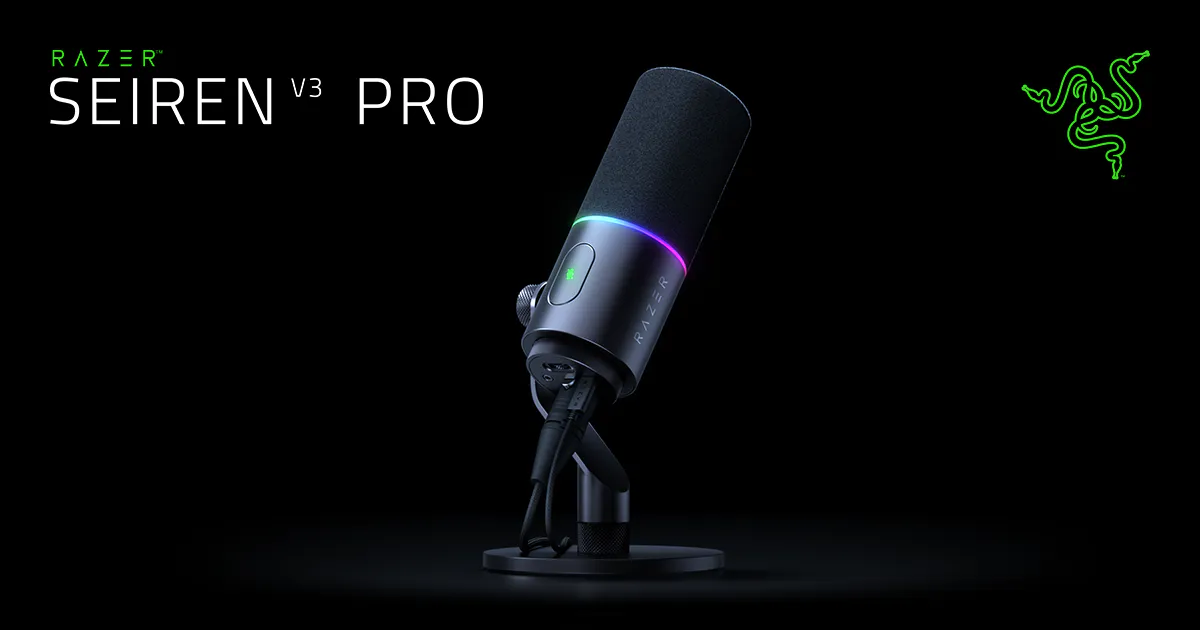 Razer Seiren V3 Pro: il nuovo microfono professionale per streamer e creator 1 Razer Seiren V3 Pro